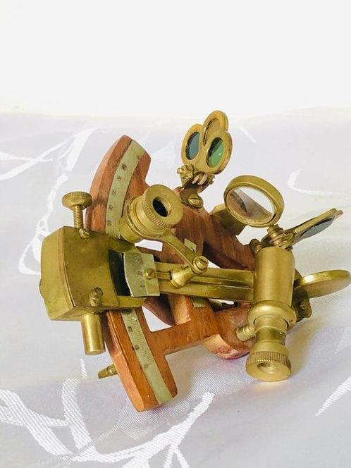 Sextant - Hout, Messing - maritime, Antiek en Kunst, Curiosa en Brocante