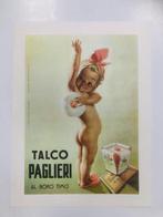 Gino Boccasile - Talco Paglieri AL BORO TIMO (linen backed, Antiek en Kunst, Kunst | Tekeningen en Fotografie