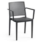 Stoel | Kunststof | Zwart | In-/Outdoor | 570x540x830(h)mm, Zakelijke goederen, Verzenden, Nieuw in verpakking