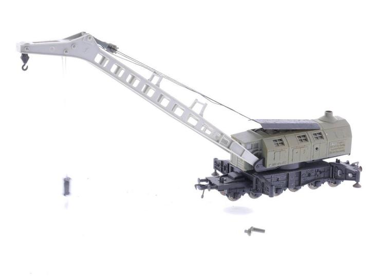 Schaal H0 Fleischmann 5595 Krupp-ardelt kraan van de DB #..., Hobby en Vrije tijd, Modeltreinen | H0, Gelijkstroom, Analoog, Gebruikt