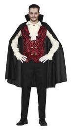 Vampier Halloween Kostuum Heren Rood Wit, Verzenden
