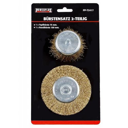 Set van 2 borstels: 1 x 75 mm komborstel + 1 x 100 mm, Doe-het-zelf en Bouw, Gereedschap | Overige machines, Ophalen of Verzenden