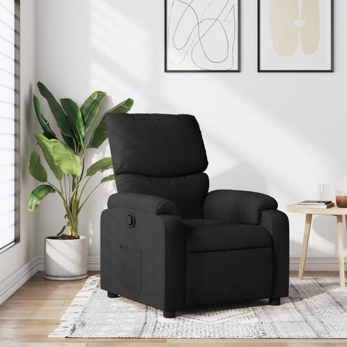 vidaXL Relaxfauteuil Zwarte Stof, Huis en Inrichting, Fauteuils, Nieuw, Verzenden