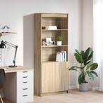 vidaXL Hoge kast 70x35x180 cm bewerkt hout sonoma, Huis en Inrichting, Verzenden, Nieuw