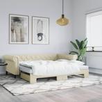 vidaXL Slaapbank met onderschuifbed 90x200 cm kunstleer, Huis en Inrichting, Verzenden, Nieuw