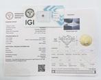 1 pcs Diamant (Kleurbehandeld) - 0.26 ct - Rond - Fancy, Nieuw