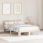 vidaXL Bedframe met Hoofdbord 120x190 cm Massief Grenenhout, Huis en Inrichting, Slaapkamer | Bedden, Verzenden, Nieuw
