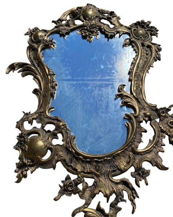 Spiegel - Glas, Zinklegering, Antiek en Kunst, Curiosa en Brocante