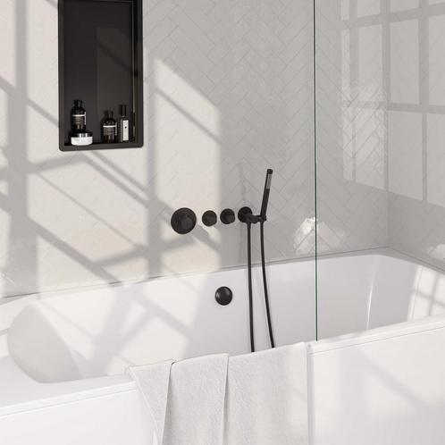 Inbouwthermostaat set Brauer Carving Incl Badafvoer Mat, Doe-het-zelf en Bouw, Sanitair, Kraan, Nieuw, Ophalen of Verzenden