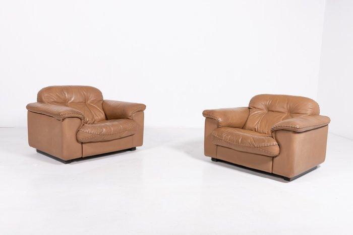 de Sede - Lounge stoel (3) - DS 101 - Hout, Leder, Antiek en Kunst, Kunst | Designobjecten