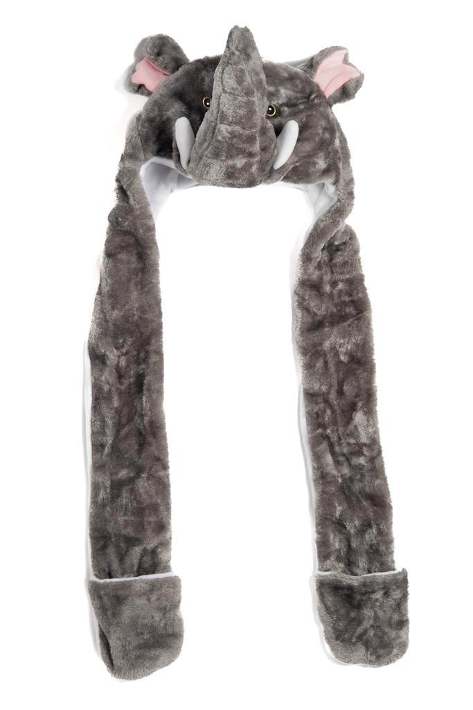 Muts Wanten Olifant Sjaalmuts met Oortjes Grijs Slurf Bontmu, Kinderen en Baby's, Kinderkleding | Petten en Hoeden, Nieuw, Ophalen of Verzenden
