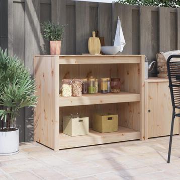 vidaXL Buitenkast 106x55x92 cm Massief Vurenhout beschikbaar voor biedingen