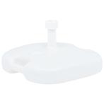 vidaXL Parasolvoet gevuld met zand/water 16 L kunststof wit, Tuin en Terras, Verzenden, Nieuw