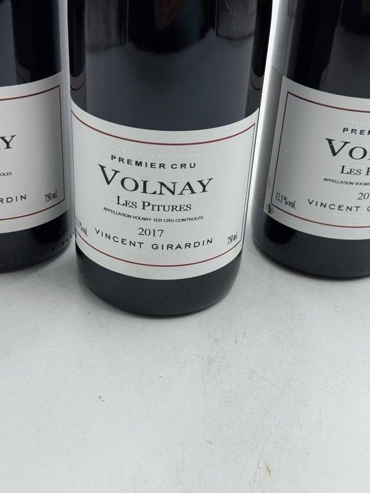 2017 Vincent Girardin Les Pitures - Volnay 1er Cru - 3, Verzamelen, Wijnen