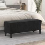 vidaXL Bankje 100x35x41 cm fluweel zwart, Huis en Inrichting, Verzenden, Nieuw