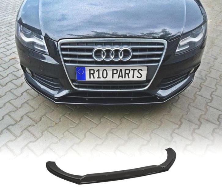 SPOILER LAME DE PARE-CHOCS AVANT AUDI A4 B8 07-11 NOIR BRILL, Auto-onderdelen, Carrosserie, Verzenden