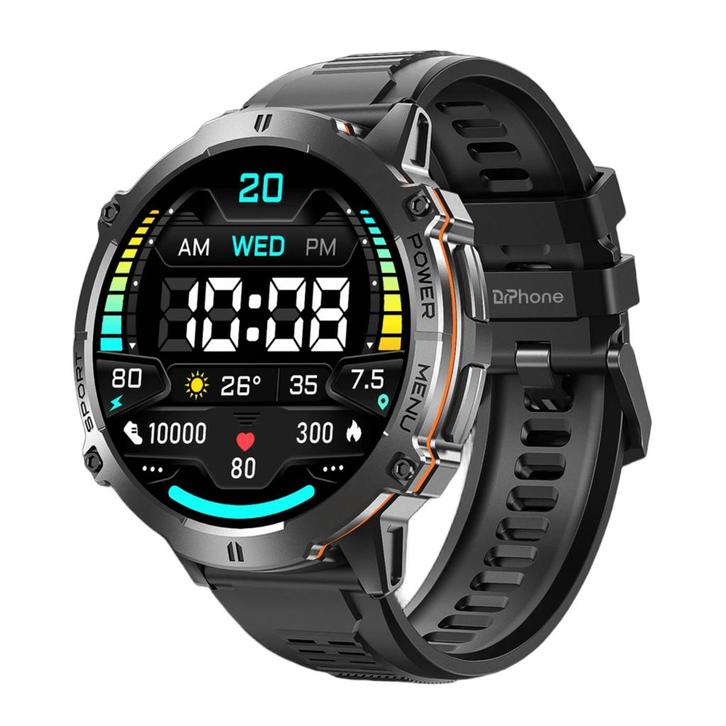 DrPhone ChronaX Max Rugged Smartwatch – 1.73” AMOLED – 100, Bijoux, Sacs & Beauté, Montres connectées, Envoi