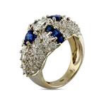 Ring - 18 karaat Geel goud, 18K witgoud 1,82ct diamant- en, Bijoux, Sacs & Beauté, Bagues