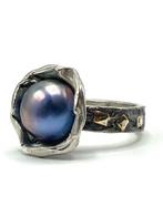 Zonder Minimumprijs - Ring - 18 karaat Zilver, Geel goud, Handtassen en Accessoires, Ringen, Nieuw