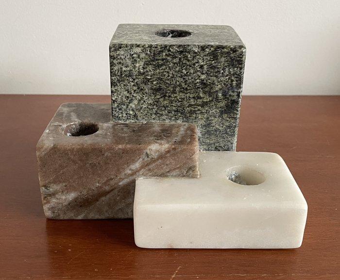 Kandelaar - Marmer - Marmeren kandelaar, Antiek en Kunst, Curiosa en Brocante