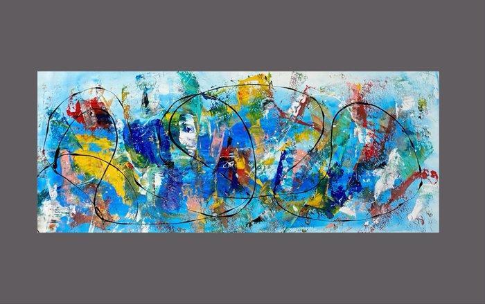 Alberto Stocco - Abstract, Antiek en Kunst, Kunst | Schilderijen | Modern