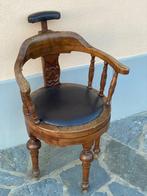 attr. Michael Thonet - Fauteuil - de Barbier - Bois, Cuir, Antiek en Kunst