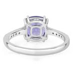 Bague - 14 carats Or blanc - 1.95ct. tw. Tanzanite - Diamant, Handtassen en Accessoires, Ringen, Nieuw