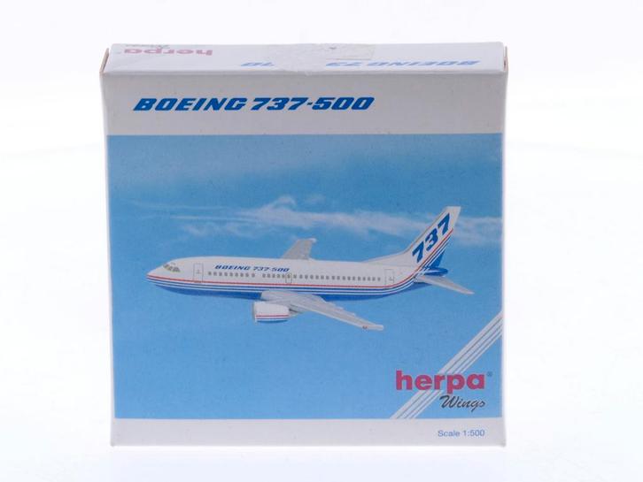 Schaal 1:500 Herpa 505444 Boeing Company Boeing 737-500 R..., Hobby en Vrije tijd, Modelbouw | Vliegtuigen en Helikopters, Zo goed als nieuw