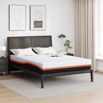 vidaXL Matras Wit en Grijs 140 x 190 cm Jacquard stof, Maison & Meubles, Chambre à coucher | Matelas & Sommiers, Verzenden
