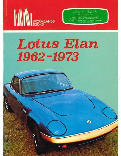 LOTUS ELAN 1962-1973 (BROOKLANDS), Livres, Autos | Livres