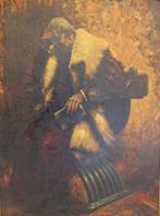 Carlo Montesi (1920-?) - Dubbio amletico - XL format, Antiek en Kunst, Kunst | Schilderijen | Klassiek