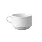 Koffiekopjes | FLORA | Porselein | Wit | 18cl | 12 Stuks |, Verzenden, Nieuw in verpakking