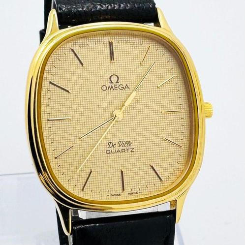 Omega - De Ville Quartz Patterned Dial - Zonder Minimumprijs, Handtassen en Accessoires, Horloges | Heren