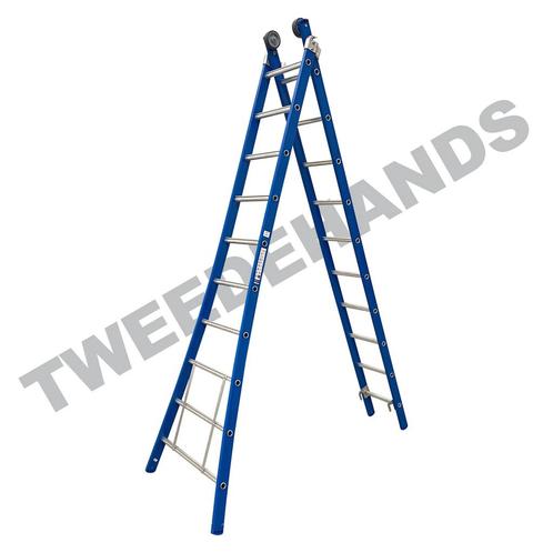 Tweede kans 2 delige Ladders, Doe-het-zelf en Bouw, Ladders en Trappen, Nieuw, Verzenden