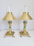 Lamp - Messing - Twee tafellampen, Antiek en Kunst, Curiosa en Brocante