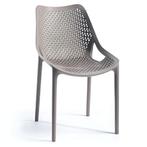 Stoel | Kunststof | Taupe | In-/Outdoor | 500x610x800(h)mm, Zakelijke goederen, Verzenden, Nieuw in verpakking