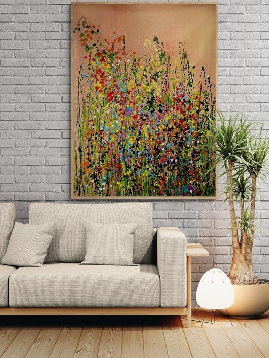 Jane Grieco - Atardecer tropical - Tableau, unique, format, Antiek en Kunst, Kunst | Schilderijen | Modern