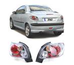 FEUX ARRIÈRE POUR PEUGEOT 206 CC 98-09 FOND CHROMÉ ROUGE, Verzenden, Nieuw