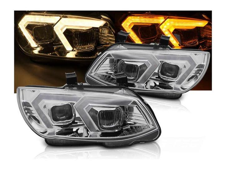 Xenon koplampen Yellow LED DRL Chrome geschikt voor BMW E92, Auto-onderdelen, Verlichting, Nieuw, Universele onderdelen, Verzenden