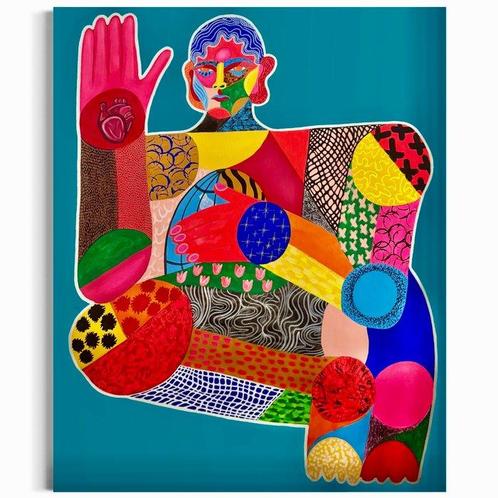 Sad monsters club / Jade Mouge - Wear your heart on your, Antiek en Kunst, Kunst | Schilderijen | Modern
