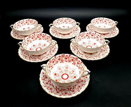 ROYAL CROWN DERBY - Eetservies voor 6 (12) - Rougemont -, Antiek en Kunst, Antiek | Meubels | Tafels