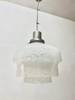 Plafondlamp - Dubbele koepel - Glas, Staal - Hanglamp met