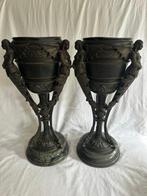 Fire place Vvase - Vase (2) - Laiton, Marbre, Métal - Urnes, Antiek en Kunst