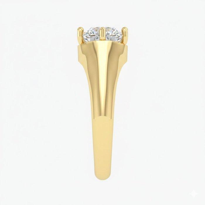 Ring - 14 karaat Geel goud - 2.50ct. tw. Diamant (Lab-grown), Bijoux, Sacs & Beauté, Bagues