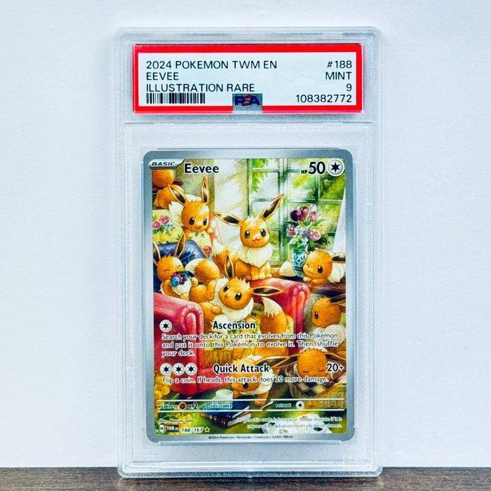 Pokémon Graded card - Eevee 188 - Pokémon - PSA 9, Hobby en Vrije tijd, Verzamelkaartspellen | Pokémon