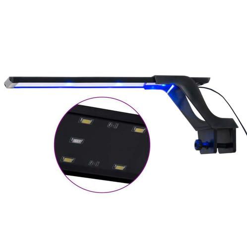 vidaXL Aquariumlamp met klem LED 35-55 cm blauw en wit, Dieren en Toebehoren, Vissen | Aquaria en Toebehoren, Nieuw, Verzenden