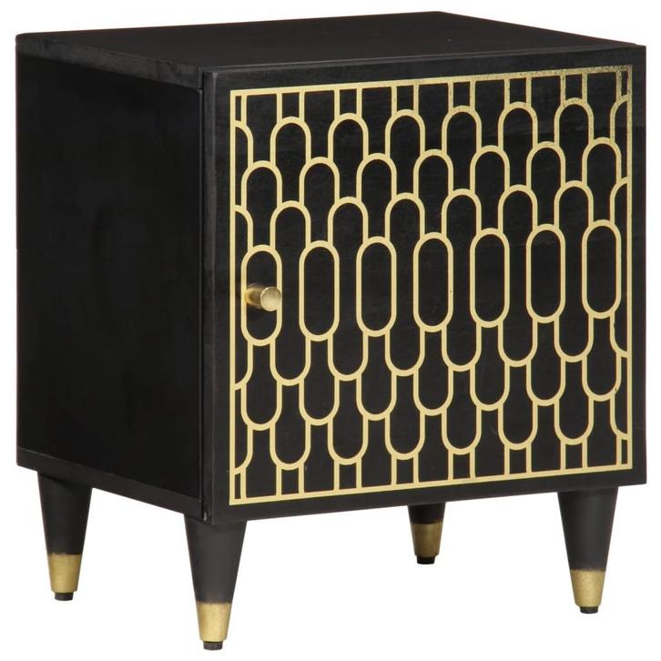 vidaXL Nachtkastje 40x33x46 cm massief mangohout, Maison & Meubles, Chambre à coucher | Tables de chevet, Envoi