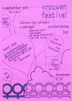 vintageposter vrouwenrechten - vrouwenfestival 1978, Verzamelen, Posters, Verzenden, Nieuw, Overige onderwerpen, Met lijst