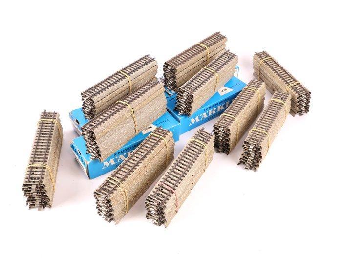 Märklin H0 - 5106 - Modeltreinsporen (100) - 100 Rechte, Hobby en Vrije tijd, Modeltreinen | H0