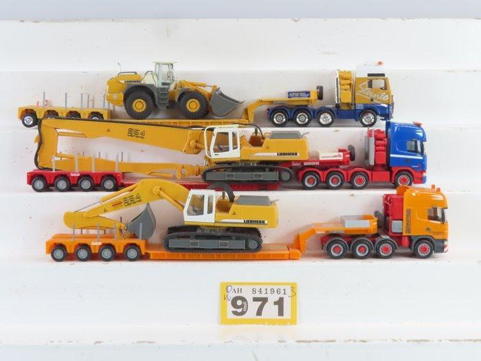 Herpa 1:87 - Modeltreinvoertuigen (3) - 3x Zwaar transport, Hobby en Vrije tijd, Modeltreinen | H0